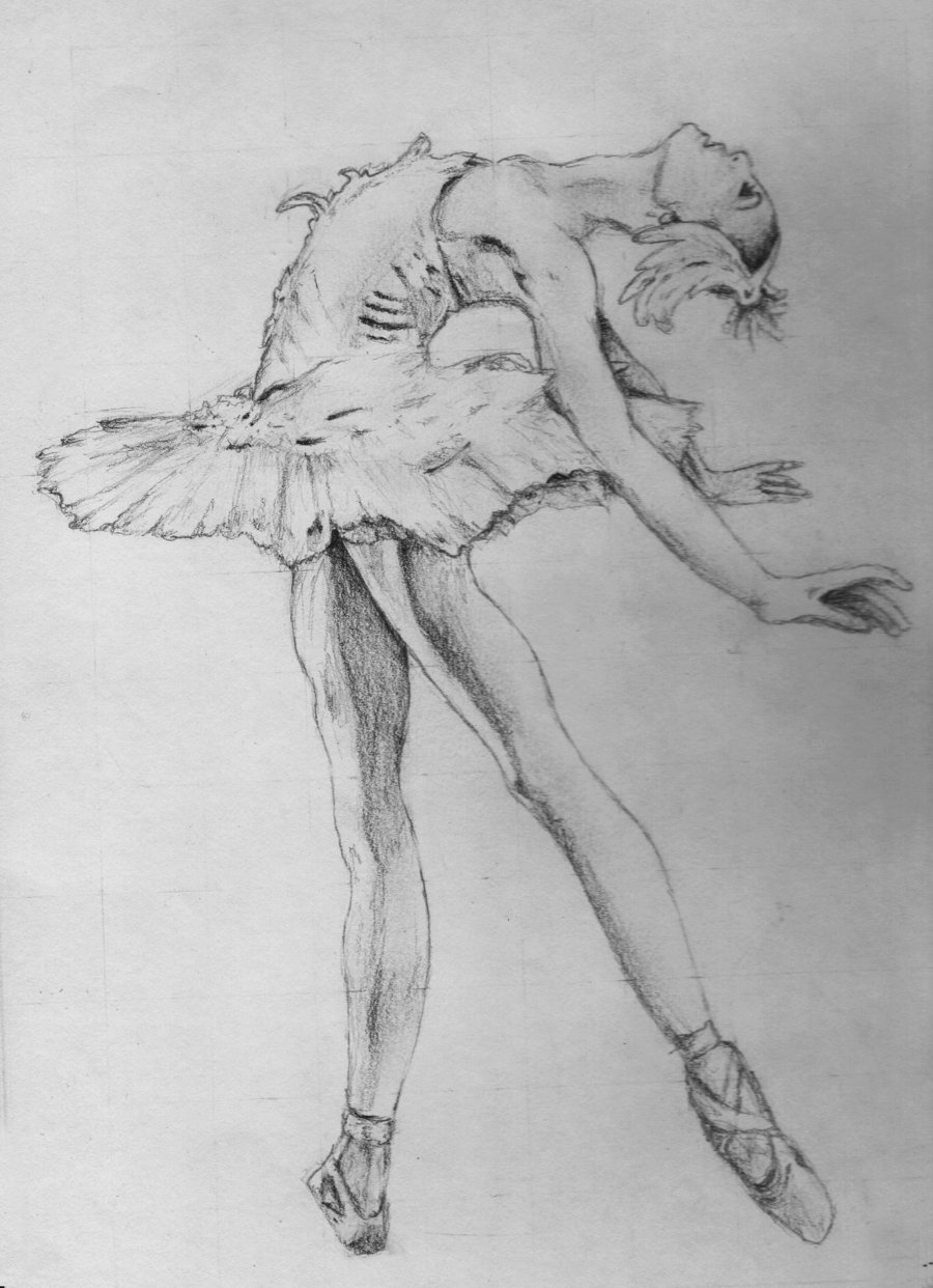 ARTA GRAFICA : Balerina,schita