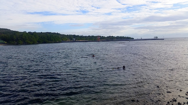 Swimming at Pacman Beach Resort Complex