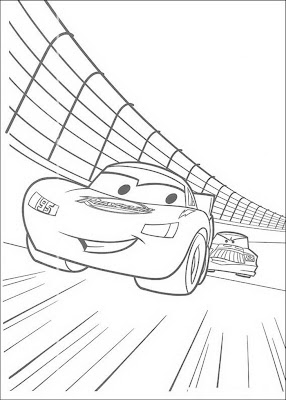 Lightning Mcqueen on Lightning Mcqueen Coloring Pages