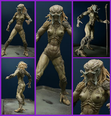 This is a custom Female Predator model kit - "Young Spear Huntress", 