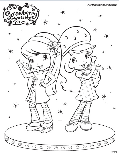 Strawberry Shortcake Coloring Pages New Year