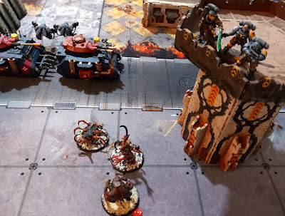 Warhammer 40k battle report: World Eaters vs Space Wolves, 500pts