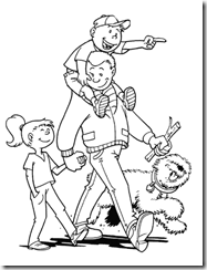 Father´s day coloring pages