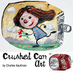 crushed can art, charles kaufman