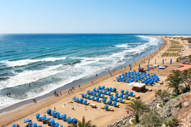 plaża de ingles, playa de ingles, plaża