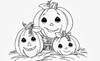 Halloween Pumpkins for Coloring, part 1