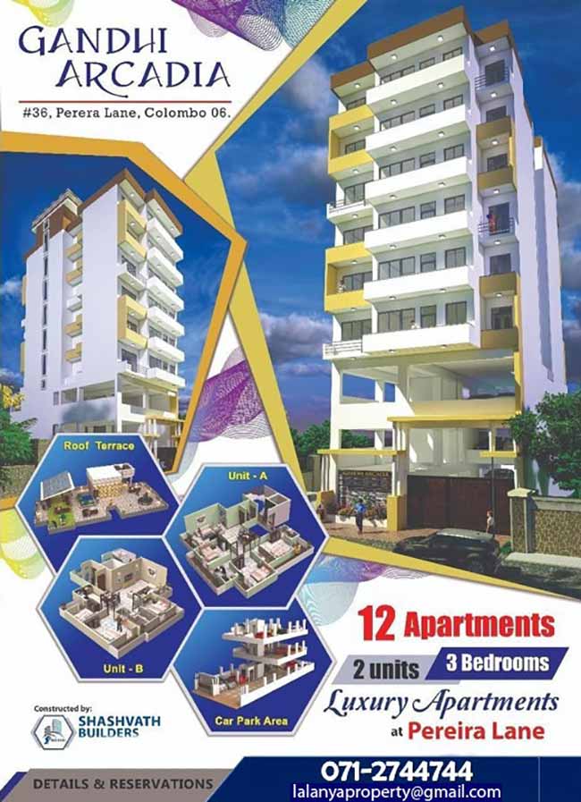 Lalanya Property - 3Bed Room Luxury Apartment In Wellawatta | Immediate Occupancy.