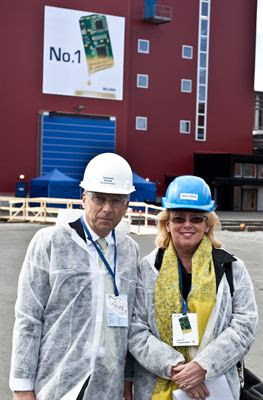 Engineers at Ronnskar Copper Smelting Plant