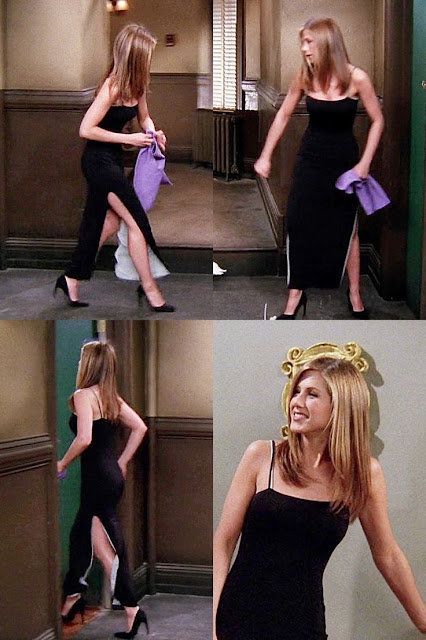 rachel green vestido preto