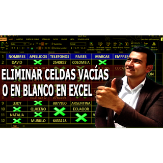 como eliminar celdas vacias en excel