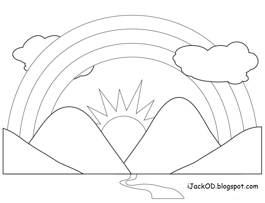 Coloring Pages Of Rainbows