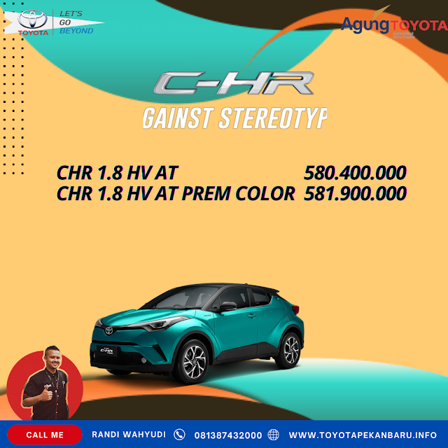 Harga Toyota CHR Pekanbaru Riau di Bulan September 2022