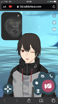 スマホから見るKalidoface3D