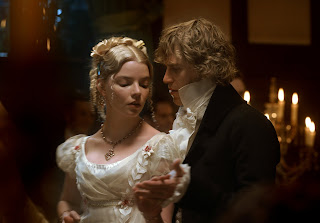 Anya Taylor-Joy and Johnny Flynn during the Highbury Dance in Autumn de Wilde's film, Emma (2020).