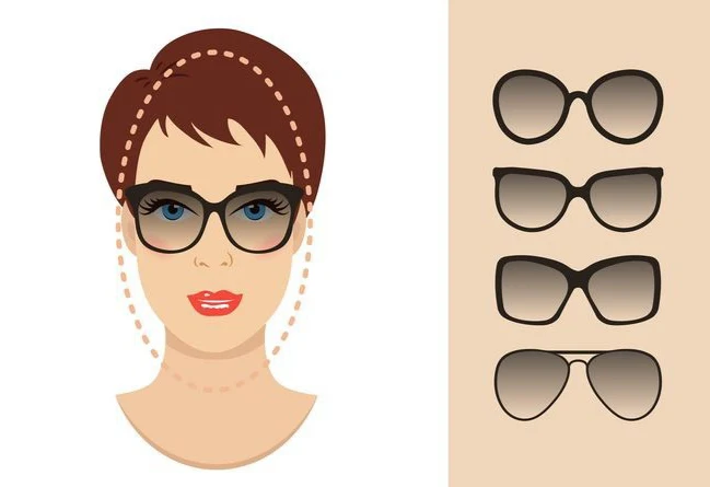 نظارات شمس نظارات نظر نظارات شمسية الوجه الطويل