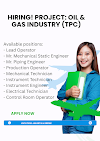 Open opportunities for professionals to join large-scale oil & gas projects with an assignment scheme as Activity Support Personnel (TPCs) through Abhitech.