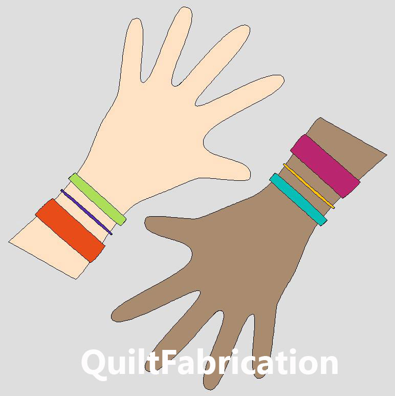 QuiltFabrication  Patterns and Tutorials: Friendship Bracelets for May  Quilt Block Mania