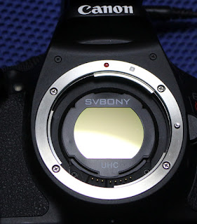 SvBONY UHC filter on an EOS
