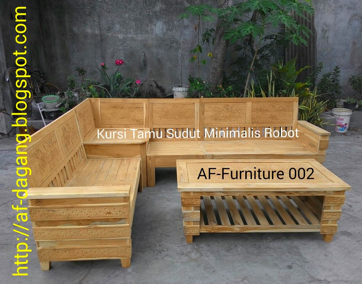 ABU FAWAZ DAGANG FURNITURE JATI UKIR DAN MINIMALIS KURSI TAMU SUDUT