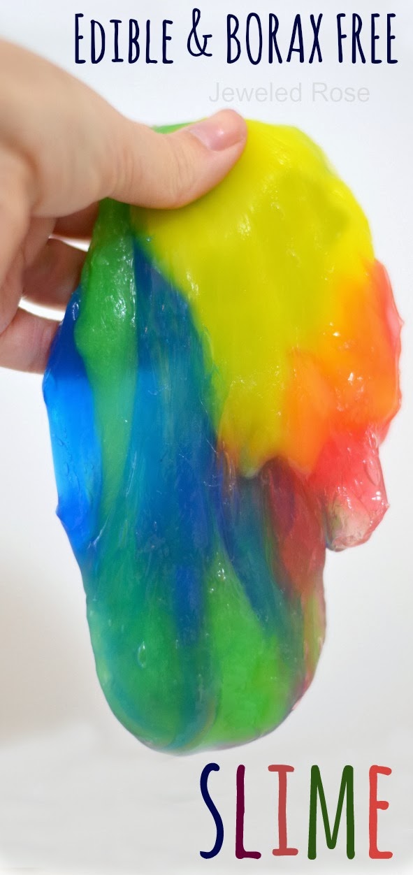 {NEW RECIPE} Edible and borax free slime for kids