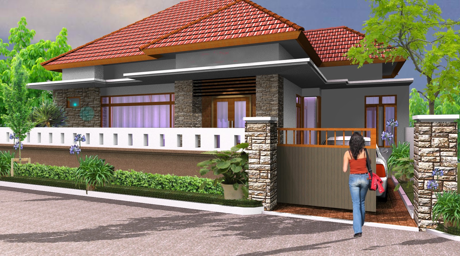 10 Gambar Desain Pagar Rumah Minimalis Terbaru 2018 1001 Desain