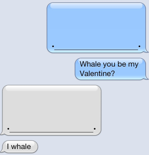 Whale You Be My Valentine - I Whale