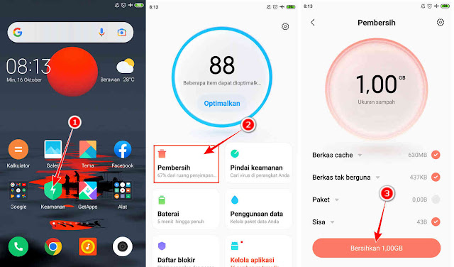 cara membersihkan cache di hp xiaomi