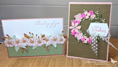 Rhapsody in craft, Blushing Bride, Forever Blossoms, Cherry Blossom Dies, Arrange a Wreath Bundle, Stampin' Up, 2020-21 Catalogue