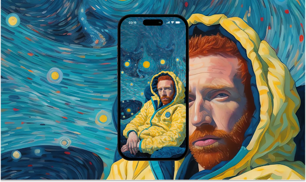Van Gogh Portrait Wallpaper for Phone