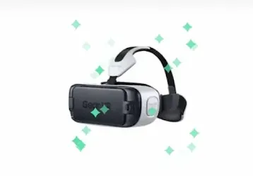 Image of Samsung Gear VR with a white background