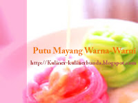 Resep Putu Mayang Warna - Warni 