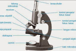 Mikroskop,Bagian Mikroskop dan macam Mikroskop
