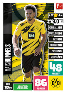 Topps Match Attax Bundesliga 2020-2021 Borussia Dortmund Set