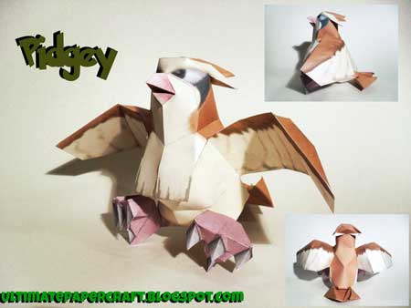 Pokemon Pidgey Papercraft