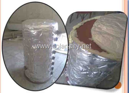 homemade solar water heater - isolation -solar city