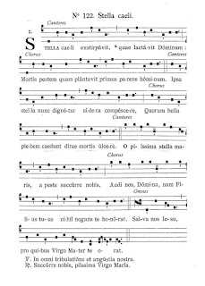 Partitura gregoriana dello Stella Caeli
