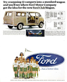 Magazine ad for 1969 Ford Club Wagon
