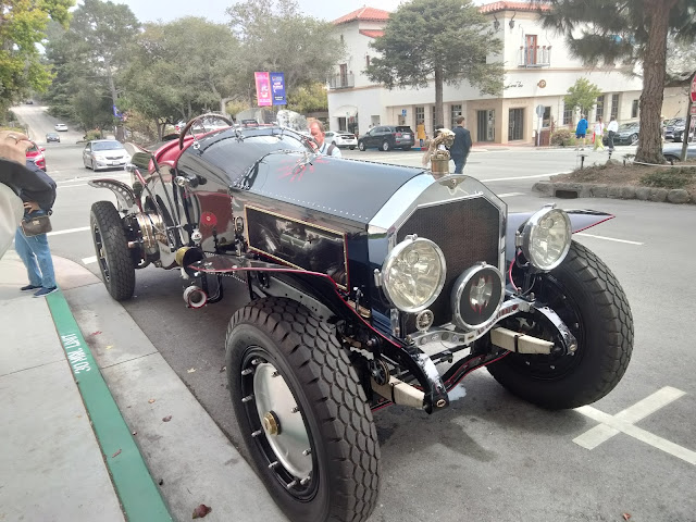 The craziest "Batmobile" I've ever seen parked at a curb in Carmel