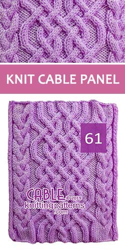 Knitted Cable Panel Pattern 61 , its FREE. Advanced knitter and up.