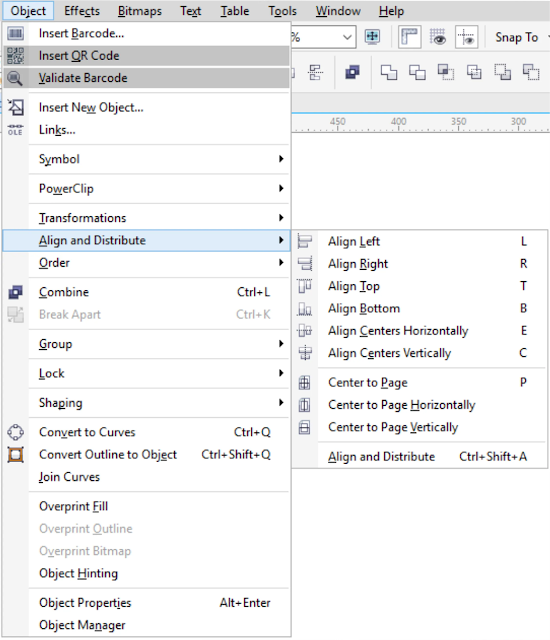 Cara Menggunakan Align dan Distribute Meratankan Objek Di CorelDaw X7