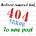 Recover 404 Error and Redirect the Page to New Page in Blogger