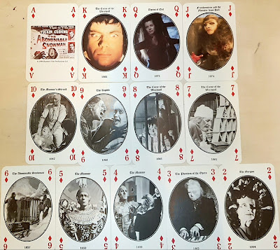 Hammer Horror, playing cards