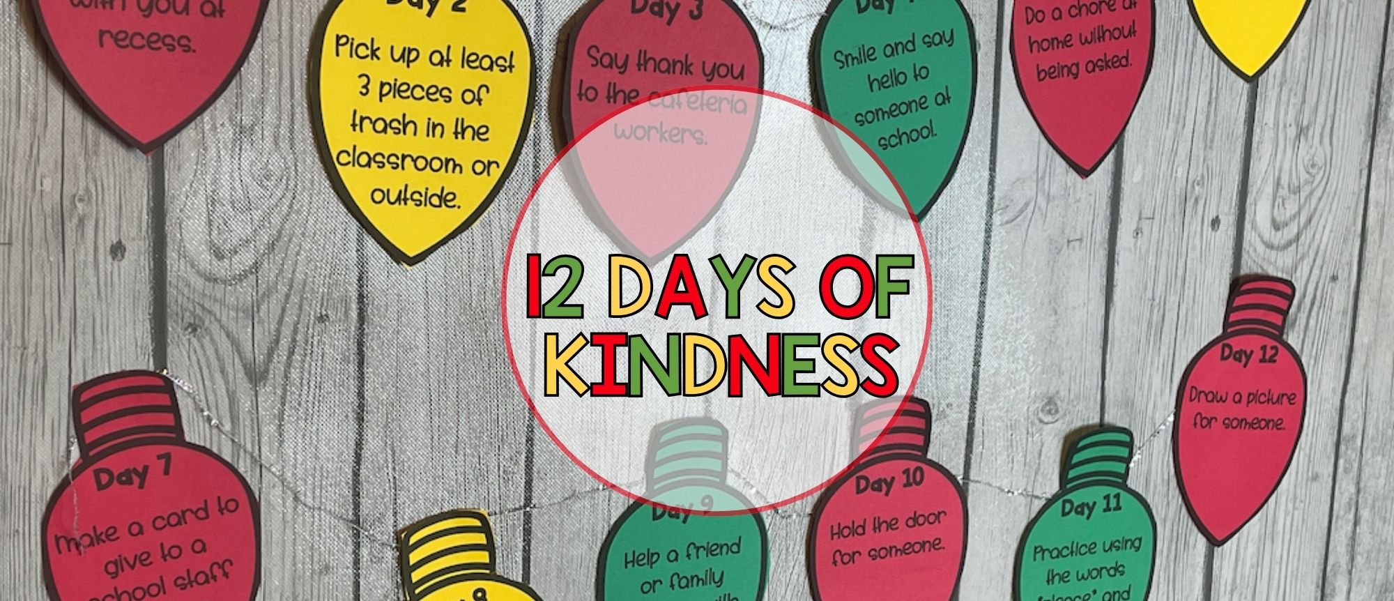 Teach kindness in the classroom during the month of December
