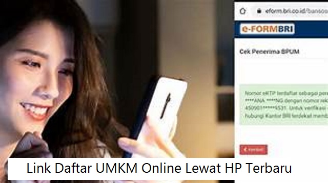 Link Daftar UMKM Online Lewat HP