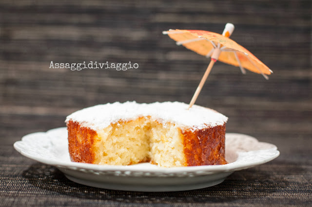 Torta caprese alla piña colada