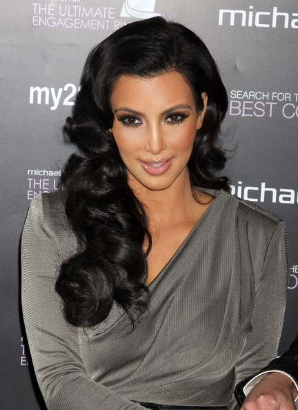  2011 Celebrity Hairstyles Kim Kardashian Edition