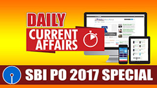DAILY CURRENT AFFAIRS | SBI PO 2017 | 13.04.2017
