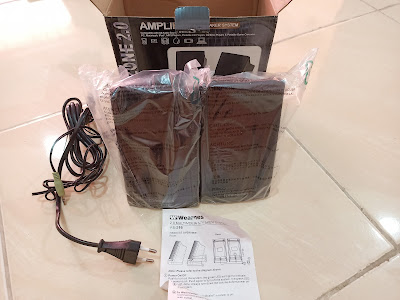 Tampilan Isi Kotak Kemasan Speaker Wearnes Audio Zone 2.0