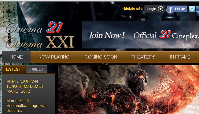 21Cineplex, Jadwal Bioskop Terbaru Terlengkap 2013