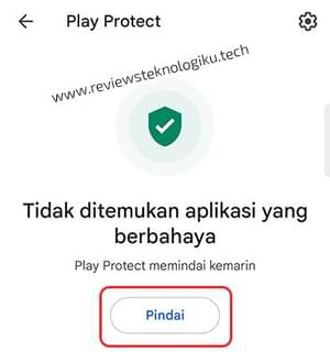 fitur google play protect di smartphone